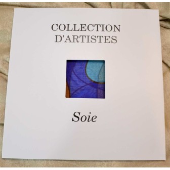 Foulard soie Mucha - Chocolat