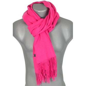 Echarpe très douce cachemire-laine rose