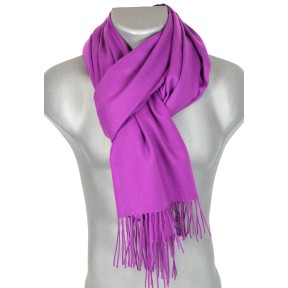 Echarpe très douce cachemire-laine violette