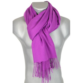 Echarpe très douce cachemire-laine violette