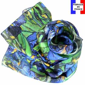 Echarpe soie Van Gogh - Les Iris