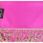 Etole en soie rose et beige