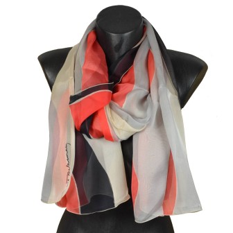 Echarpe soie Delaunay – Vagues