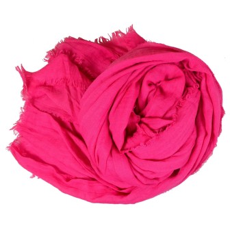 Grand cheche rose fuchsia