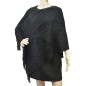 Poncho tricot à franges