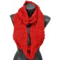 Snood tricot rouge