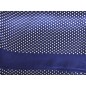 Foulard homme en soie bleu pois blancs