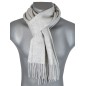 Echarpe en 100% cachemire gris clair