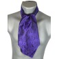 Foulard ascot paisley - violet
