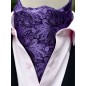 Foulard ascot paisley - violet