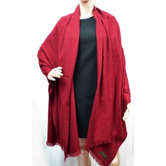 Etole 88cm en 100% cachemire NZO SBARBERI bordeaux