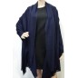 Etole 88cm en 100% cachemire bleu nuit