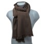 Etole 67cm en 100% cachemire marron