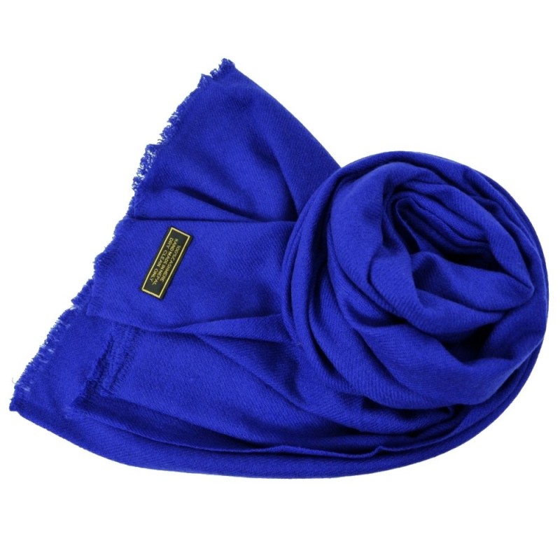 Etole 67cm en 100% cachemire bleu outremer