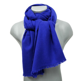 Etole 67cm en 100% cachemire NZO SBARBERI bleu marine