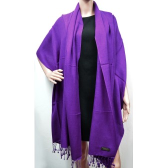 Etole soie et cachemire NZO SBARBERI parme