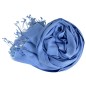 Etole soie et cachemire bleu dénim