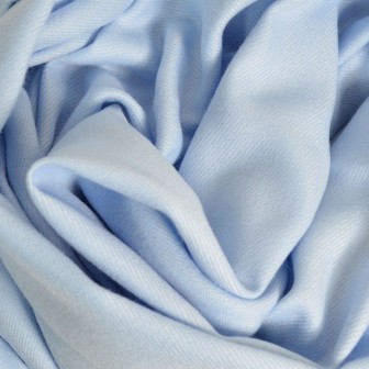 Echarpe très douce cachemire-laine bleu-ciel