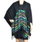 Poncho Vibration noir made in France