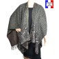 Poncho Hybride gris made in France