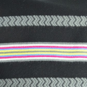 Châle Athna noir et gris made in France