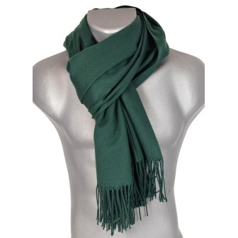 Echarpe très douce cachemire-laine verte