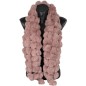 Echarpe fausse fourrure rose