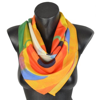Foulard en soie Delaunay, Rythme Joie de Vivre