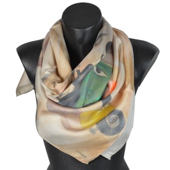 Foulard en soie Chagall, La musique