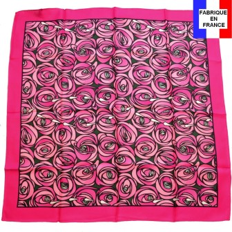 Foulard en soie Mackintosh, Rose et Larme