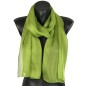 Foulard mousseline soie vert fabriqué en France