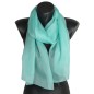 Foulard mousseline soie aqua fabriqué en France Foulard mousseline soie aqua fabriqué en France