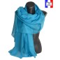 Etole cérémonie en soie turquoise fabriquée en France