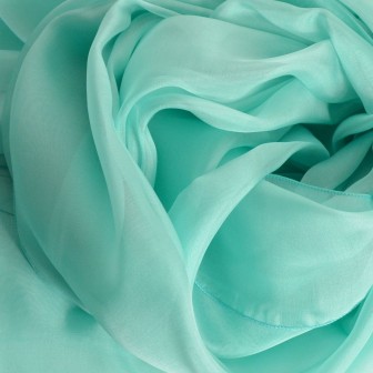 Etole cérémonie en soie aqua fabriquée en France