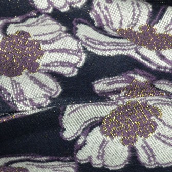 Poncho Aubepine bleu-violet made in France