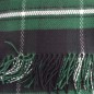 Châle écossais noir et vert