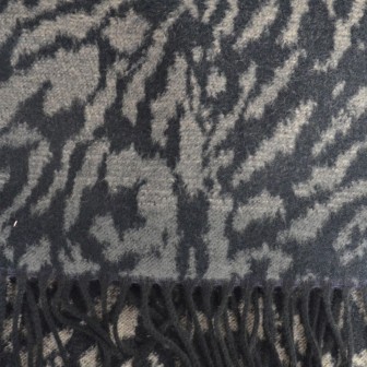 Echarpe cashcryl Fauve - gris Made in France