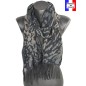 Echarpe cashcryl Fauve - gris Made in France
