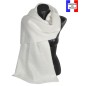 Châle mohair Mylène écru fabriqué en France