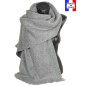 Châle mohair Mylene gris clair fabriqué en France