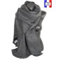 Châle mohair Mylene gris foncé fabriqué en France