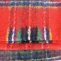 Châle mohair écossais rouge fabriqué en France