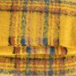 Châle mohair écossais jaune fabriqué en France
