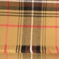 Echarpe tartan beige Hugo made in France