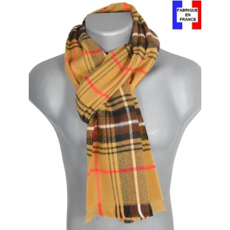 Echarpe tartan beige Hugo