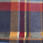 Echarpe tartan bleu-bordeaux Hugo made in France
