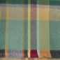 Echarpe tartan vert-ocre Hugo made in France