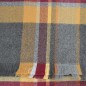 Echarpe tartan gris-ocre Hugo made in France