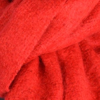 Echarpe mohair Mylène rouge fabriquée en France