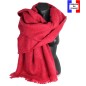 Châle mohair Mylene framboise fabriqué en France